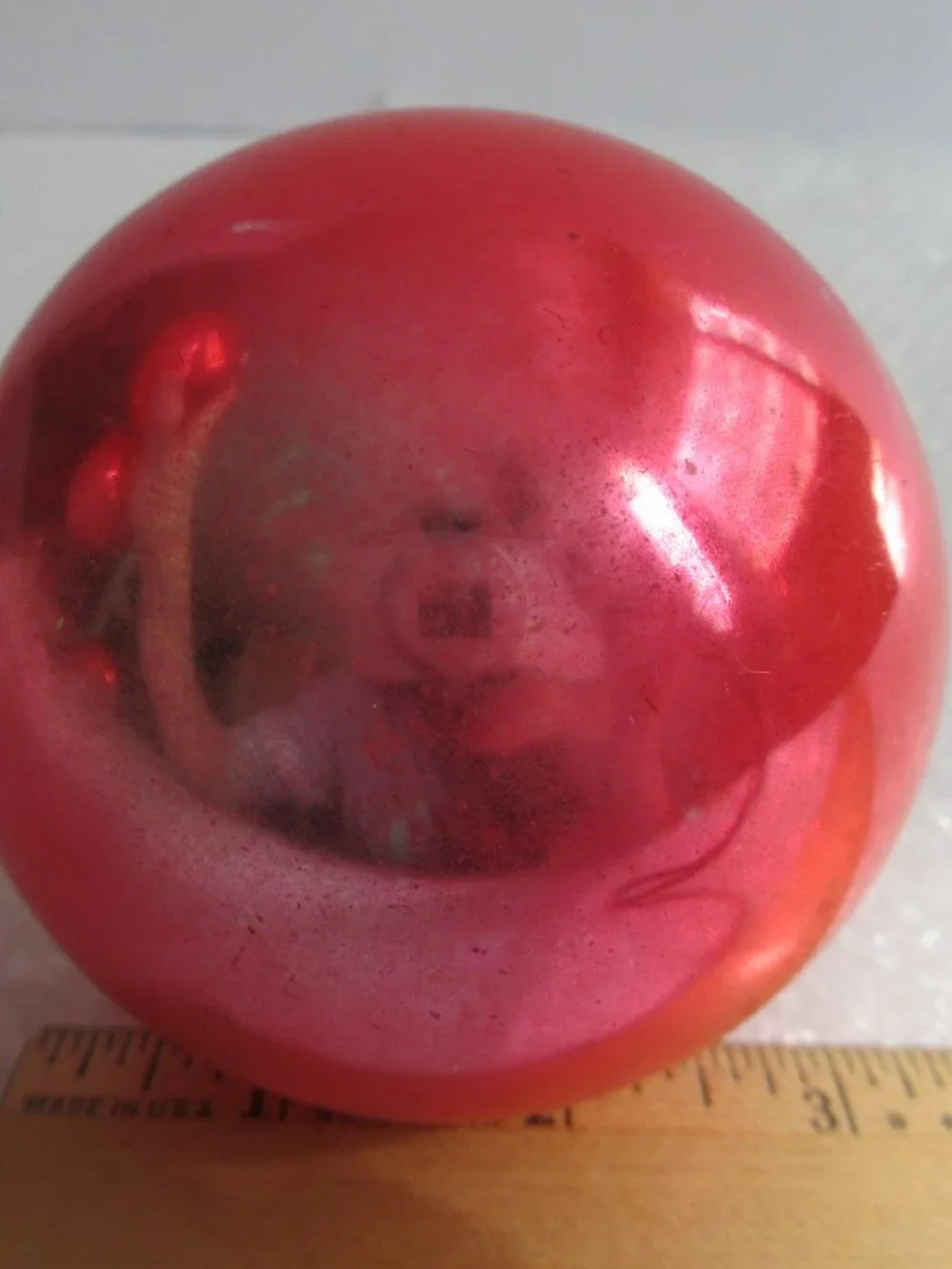 4 Shiny Brite Glass Ornaments Large (3